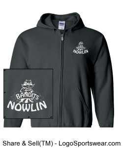 Nowlin Bandit Full Zip Hoodie Design Zoom